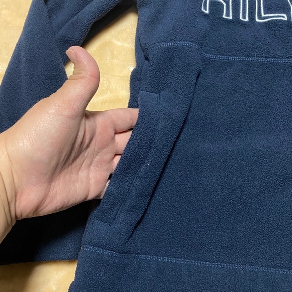 Tommy Hilfiger Sport Fleece Zip Jacket Navy Red - Picture 4 of 8